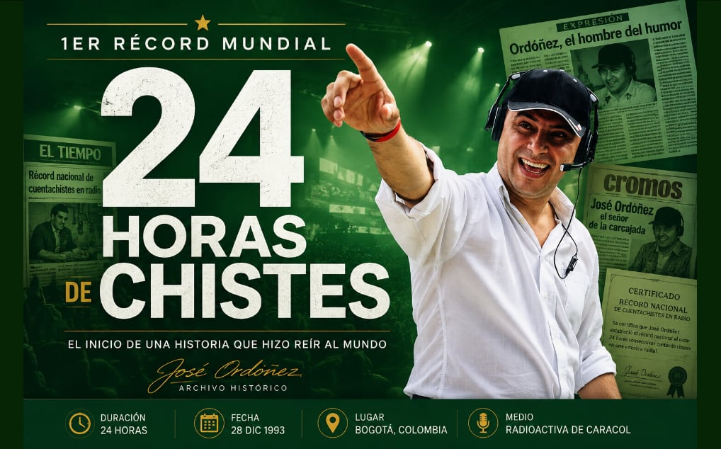 1er Record mundial de chistes 24 horas. José Ordóñez.